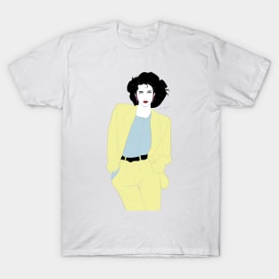 Stylish Sleek Lady 80s Patrick Nagel T-Shirt